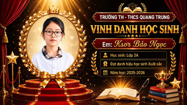 Tạo thước phim vinh danh em KS Bảo ngọc